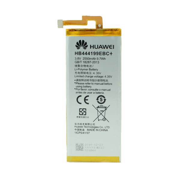 Huawei HB444199EBC 2550 mAh Mobile Phone Battery For Huawei 4c، باتری موبایل هوآوی مدل HB444199EBC با ظرفیت 2550mAh مناسب برای گوشی موبایل هوآوی 4c