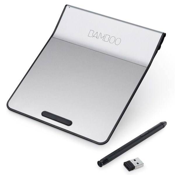 Wacom CTH-300 Bamboo Pad Wireless Graphic Tablet with Stylus، تبلت گرافیکی همراه با قلم دیجیتال وکام مدل بامبو پد CTH-300