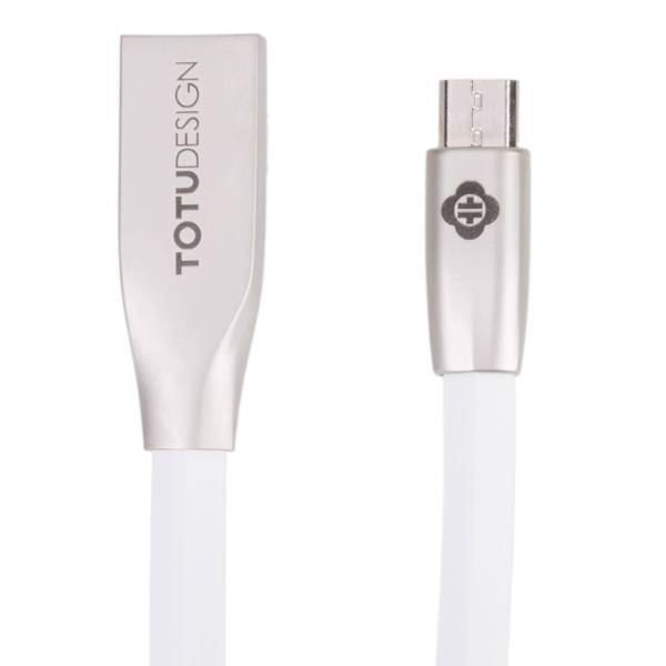 Totu Joe Flat USB To microUSB Cable 2m، کابل تخت تبدیل USB به microUSB توتو مدل Joe به طول 2 متر