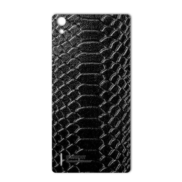 MAHOOT Snake Leather Special Sticker for Huawei Ascend P7، برچسب تزئینی ماهوت مدل Snake Leather مناسب برای گوشی Huawei Ascend P7