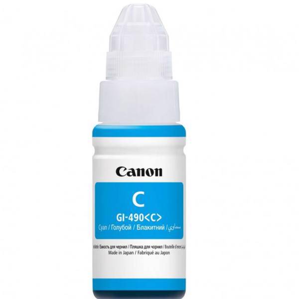 Canon GI-490C Cyan Ink، جوهر مخزن آبی کانن مدل GI-490C