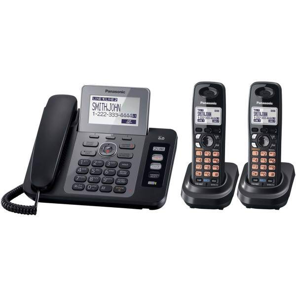 Panasonic KX-TG9472 Phone، تلفن رومیزی پاناسونیک مدل KX-TG9472 همراه با دو گوشی بی سیم