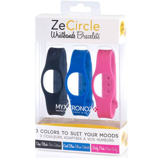 MyKronoz ZeCircle X3 Classic Pack Wristband Bracelets، پک 3 عددی بند مچ‌بند هوشمند مای کرونوز مدل ZeCircle X3 Classic