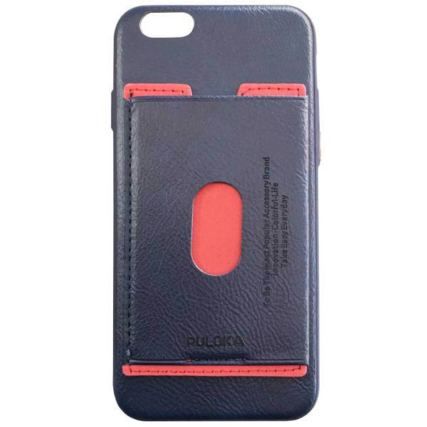 Puloka Card Bag Leather Cover For IPhone 6/6s، کاور چرمی پلوکا مدل Card Bag مناسب برای گوشی آیفون 6 و 6s