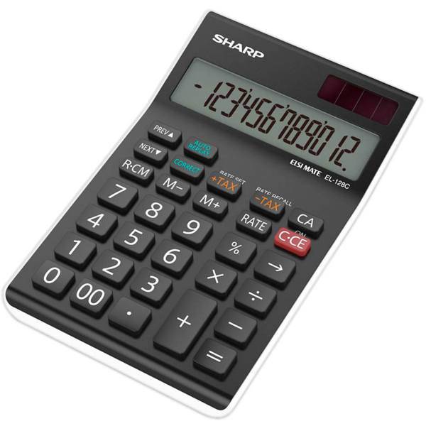 SHARP EL-128C Calculator، ماشین حساب شارپ مدل EL-128C