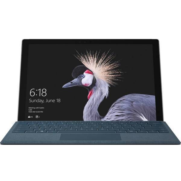 Microsoft Surface Pro 2017 - F - With Blue Cobalt Signature Type Cover - 1TB Tablet، تبلت مایکروسافت مدل Surface Pro 2017 - F به همراه کیبورد Blue Cobalt Signature Type Cover - ظرفیت 1 ترابایت