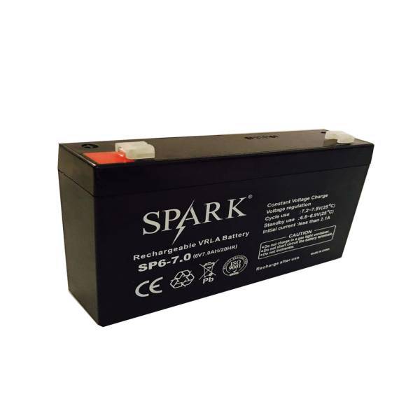 Spark Rechargeable Battery 6V- 7Ah، باتری6 ولت 7 آمپر اسپارک مدل SP6-7