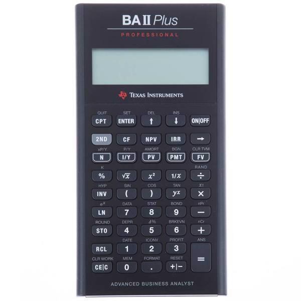 Texas Instruments BA II PLUS Professional Calculator، ماشین حساب تگزاس اینسترومنتس مدل BA II PLUS Professional