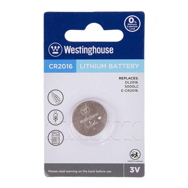 Westinghouse Lithium CR2016 Battery، باتری سکه‌ای وستینگ هاوس مدل CR2016
