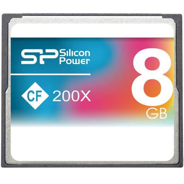 Silicon Power CF Card 8GB، کارت حافظه سی اف سیلیکون پاور 8 گیگابایت