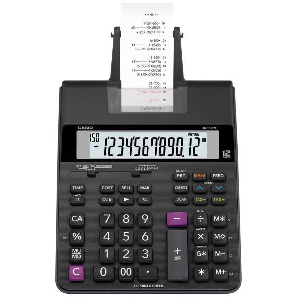 Casio HR-150RC Calculator، ماشین حساب کاسیو مدل HR-150RC