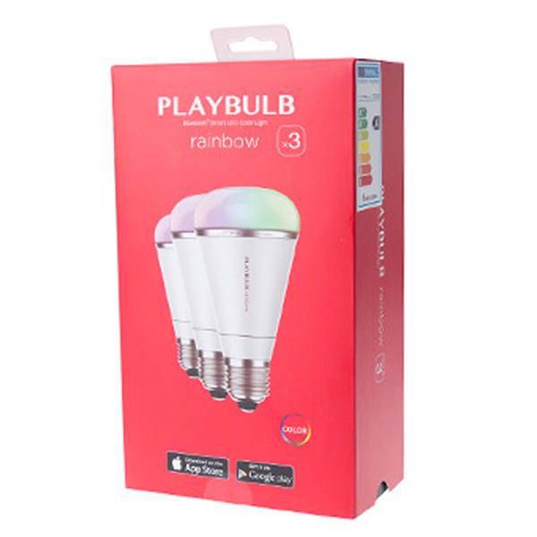 Mipow Playbulb Rainbow Smart Bluetooth LED Color Light Pack Of 3، لامپ هوشمند مایپو مدل Playbulb Rainbow بسته 3 عددی