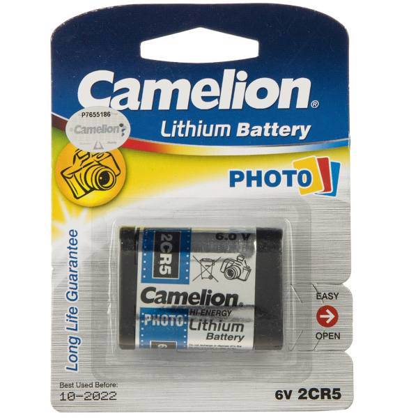 Camelion Photo 2CR5M Lithium Battery، باتری لیتیومی 2CR5M کملیون مدل Photo