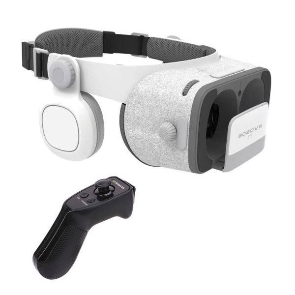 BoBoVr Z5 Virtual Reality Headset Whit RA8 Gamepad، هدست واقعیت مجازی بوبو وی آر مدل Z5 به همراه دسته RA8