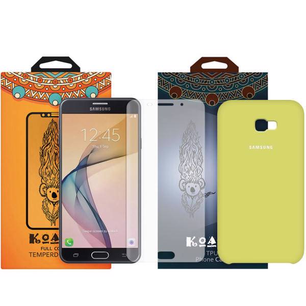 کاور کوالا مدل سیلیکونی مناسب برای گوشی موبایل سامسونگ Galaxy J5 Prime به همراه محافظ صفحه نمایش
