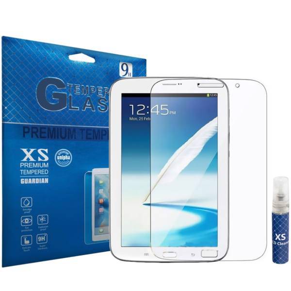 XS Tempered Glass Screen Protector For Samsung Galaxy Note 8.0 With XS LCD Cleaner، محافظ صفحه نمایش شیشه ای ایکس اس مدل تمپرد مناسب برای تبلت سامسونگ Galaxy Note 8.0 به همراه اسپری پاک کننده صفحه XS