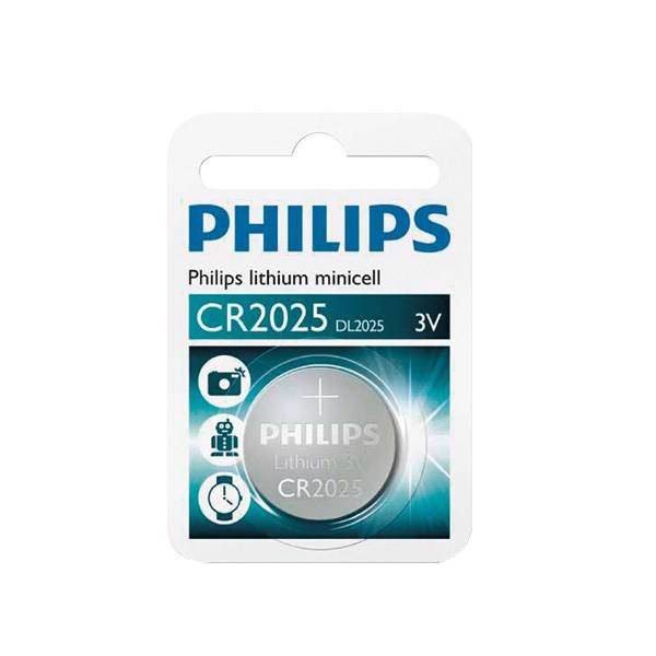 Philips Lithium minicell CR2025 Battery، باتری سکه ای فیلیپس مدل CR2025