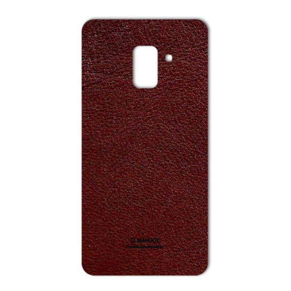 MAHOOT Natural Leather Sticker for Samsung A8 2018، برچسب تزئینی ماهوت مدلNatural Leather مناسب برای گوشی Samsung A8 2018