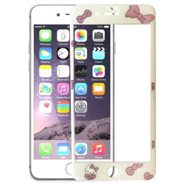 Ycumc Patterned Glass Full Cover for Iphone 7 Plus، محافظ صفحه نمایش شیشه ای یوسومک مدل full cover طرح Hello Kitty مناسب برای گوشی موبایل آیفون 7 پلاس