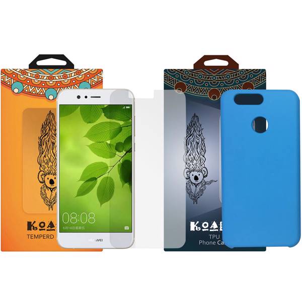 کاور کوالا مدل سیلیکونی مناسب برای گوشی موبایل هوآوی Nova 2 Plus به همراه محافظ صفحه نمایش