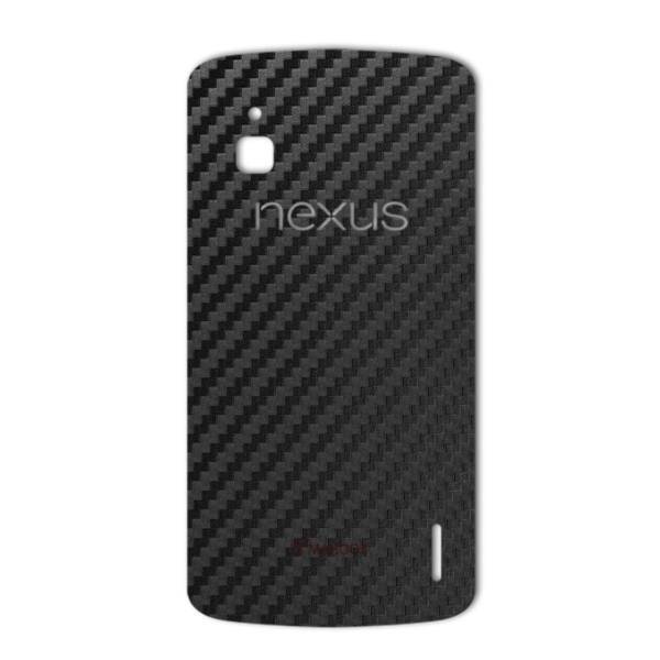 MAHOOT Carbon-fiber Texture Sticker for Google Nexus 4، برچسب تزئینی ماهوت مدل Carbon-fiber Texture مناسب برای گوشی Google Nexus 4