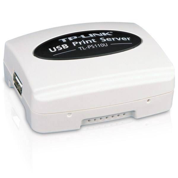 TP-LINK TL-PS110U Single USB2.0 Port Fast Ethernet Print Server، پرینت سرور تک پورت تی پی-لینک مدل TL-PS110U