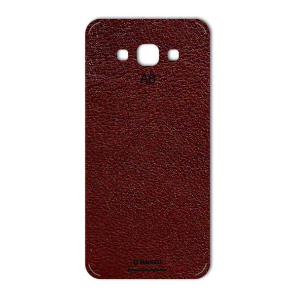 MAHOOT Natural Leather Sticker for Samsung A8، برچسب تزئینی ماهوت مدلNatural Leather مناسب برای گوشی Samsung A8