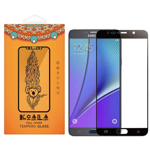 KOALA Full Cover Glass Screen Protector For Samsung Galaxy Note 5، محافظ صفحه نمایش شیشه ای کوالا مدل Full Cover مناسب برای گوشی موبایل سامسونگ Galaxy Note 5