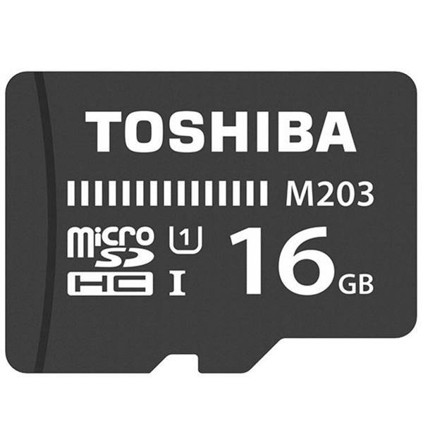 Toshiba M203 UHS-I Class 10 100MBps microSDHC 16GB، کارت حافظه microSDHC توشیبا مدل M203 کلاس 10 استاندارد UHS-I سرعت 100MBps ظرفیت 16 گیگابایت