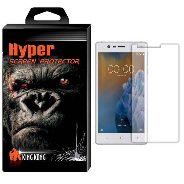 Hyper Protector King Kong Glass Screen Protector For Nokia 3، محافظ صفحه نمایش شیشه ای کینگ کونگ مدل Hyper Protector مناسب برای گوشی Nokia 3
