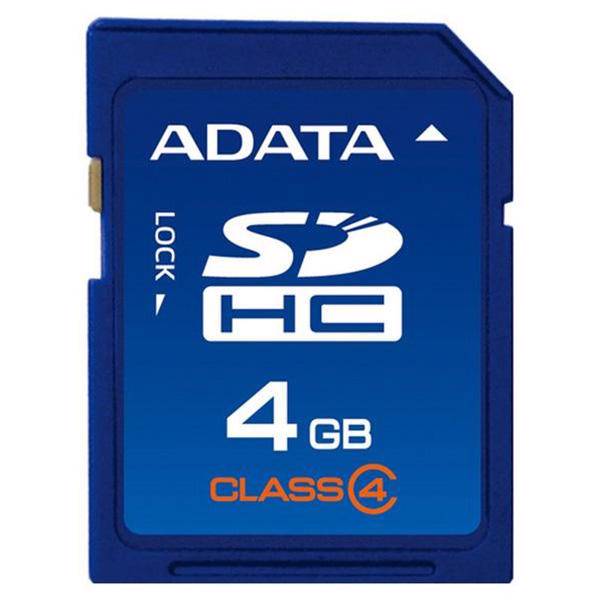 Adata SDHC 4GB Class 4، کارت حافظه SDHC ای دیتا 4 گیگابایت کلاس 4