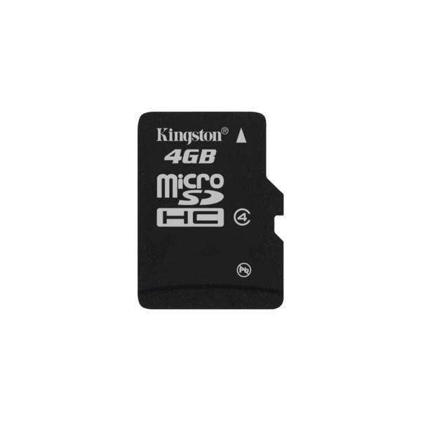 Kingston SDC4 Class 4 4MBps microSDHC With Adapter - 4GB، کارت حافظه microSDHC کینگستون کلاس 4 مدل SDC4 سرعت 4Mbps همراه با آداپتور SD ظرفیت 4 گیگابایت