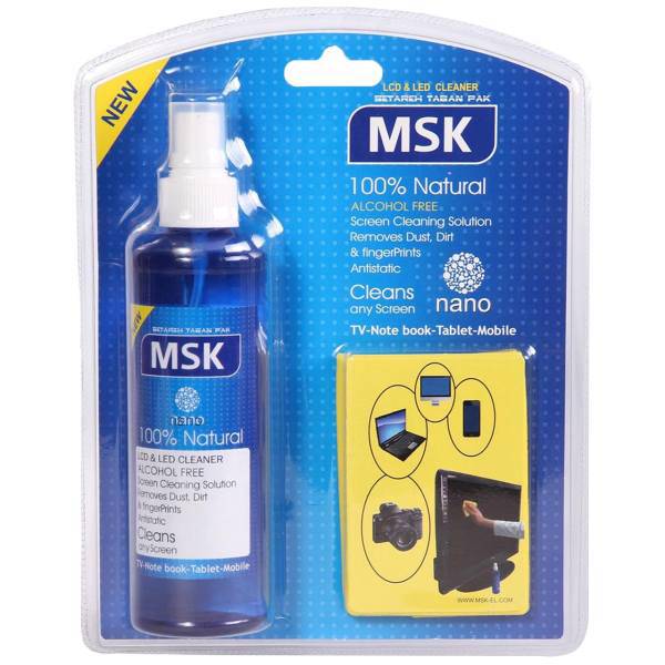 MSK LCD And LED Nano Cleaning Kit 250ml، کیت تمیز کننده ام اس کی مناسب برای LED و LCD حجم 250 میلی لیتر