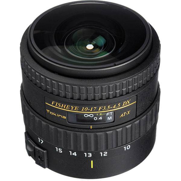 Tokina 10-17mm F/3.5-4.5 DX Auotofocus Fisheye For Canon، لنز دوربین توکینا 17-10 F/3.5-4.5 DX Auotofocus Fisheye For Canon