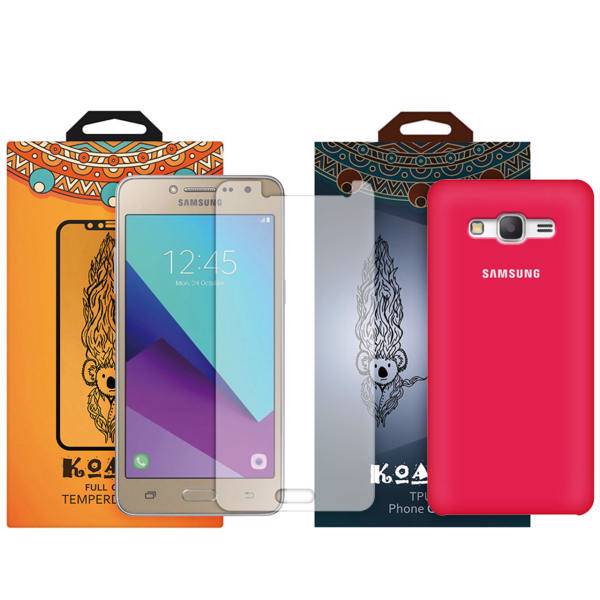 کاور کوالا مدل سیلیکونی مناسب برای گوشی موبایل سامسونگ Galaxy Grand Prime Plus به همراه محافظ صفحه نمایش