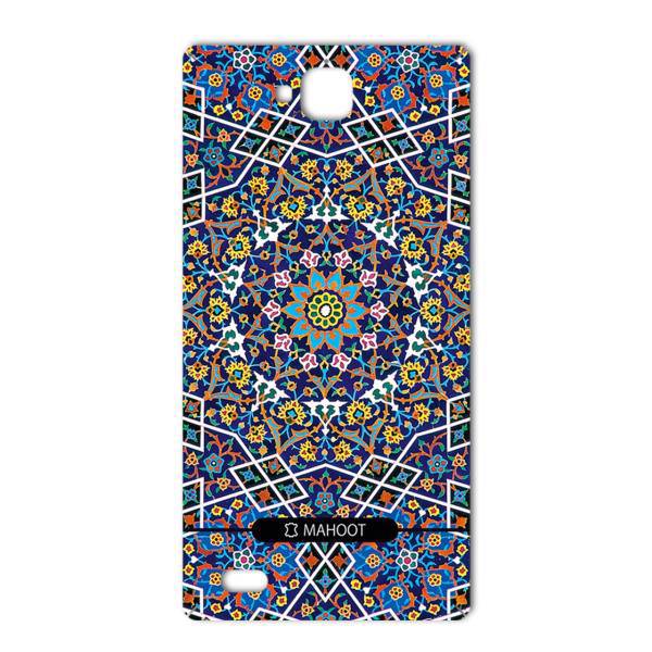 MAHOOT Imam Reza shrine-tile Design Sticker for Huawei Honor 3c، برچسب تزئینی ماهوت مدل Imam Reza shrine-tile Design مناسب برای گوشی Huawei Honor 3c