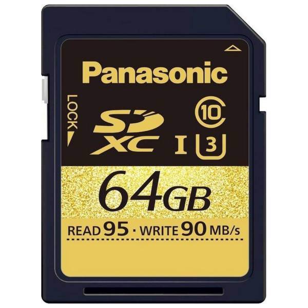 Panasonic RP-SDUD64GAK Class 10 UHS-I U3 95MBps SDXC - 64GB، کارت حافظه SDXC پاناسونیک مدل RP-SDUD64GAK کلاس 10 استاندارد UHS-I U3 سرعت 95MBps ظرفیت 64 گیگابایت