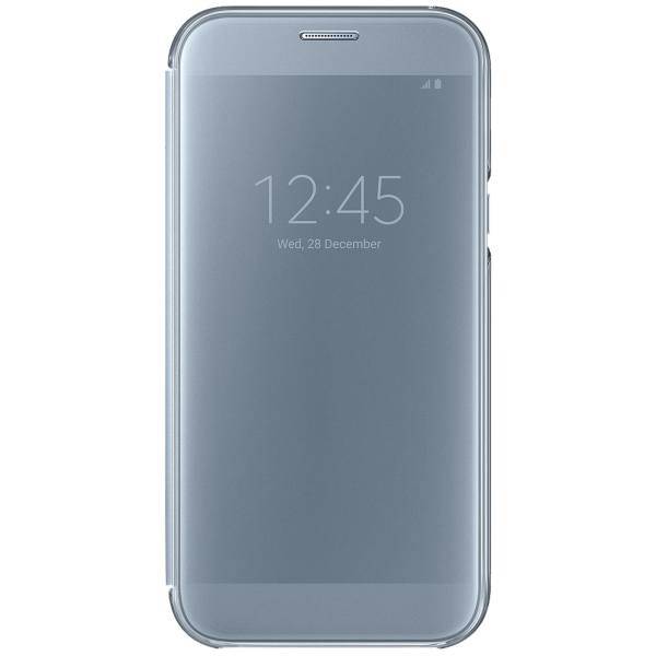 Samsung Clear View Flip Cover For Galaxy A7 2017، کیف کلاسوری سامسونگ مدل Clear View مناسب برای گوشی موبایل سامسونگ Galaxy A7 2017