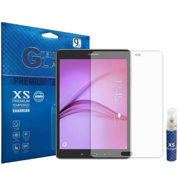 XS Tempered Glass Screen Protector For Samsung Galaxy Tab S3 9.7 T825 With XS LCD Cleaner، محافظ صفحه نمایش شیشه ای ایکس اس مدل تمپرد مناسب برای تبلت سامسونگ Galaxy Tab S3 9.7 T825 به همراه اسپری پاک کننده صفحه XS