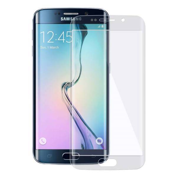 Tempered Full Cover Glass Screen Protector For Samsung Galaxy S6 Edge، محافظ صفحه نمایش شیشه ای تمپرد مدل Full Cover مناسب برای گوشی موبایل سامسونگ Galaxy S6 Edge