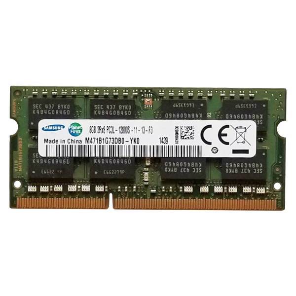 Samsung DDR3L 1600MHz PC3L RAM - 8GB، رم لپ تاپ سامسونگ مدل DDR3L 1600MHz ظرفیت 8 گیگابایت