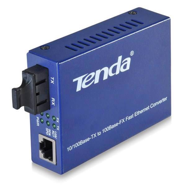 Tenda 10/100 Single-Mode Media Converter TER860S، مبدل فیبر نوری به اترنت تک حالته تندا مدل TER860S
