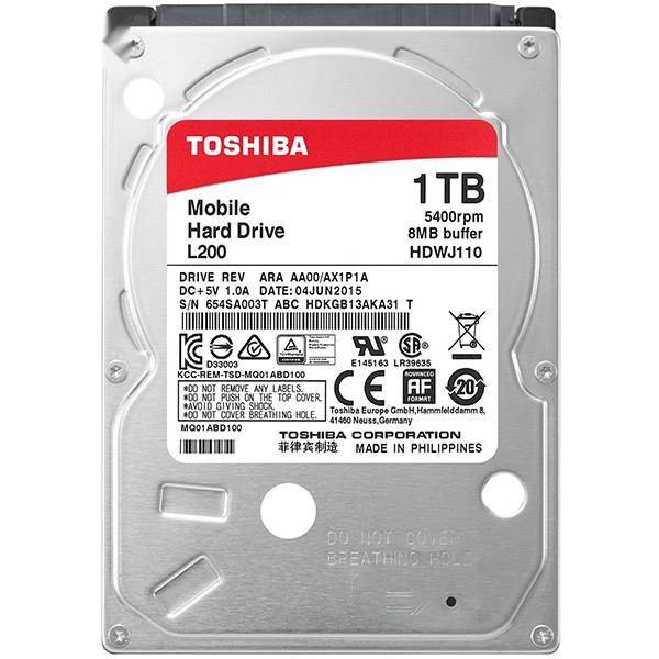 Toshiba L200 HDWJ110 Internal Hard Drive - 1TB، هارددیسک اینترنال توشیبا سری L200 مدل HDWJ110 ظرفیت 1 ترابایت
