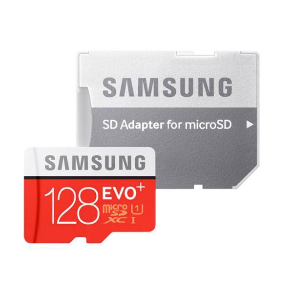 Samsung Evo Plus UHS-I U1 Class 10 95MBps microSDHC With Adapter - 128GB، کارت حافظه microSDHC سامسونگ مدل Evo Plus کلاس 10 استاندارد UHS-I U1 سرعت 95MBps همراه با آداپتور SD ظرفیت 128 گیگابایت