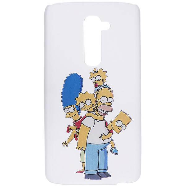 Simpsons Family Cover For LG G2، کاور گوشی موبایل مدل Simpsons Family مناسب برای ال‌ جی G2