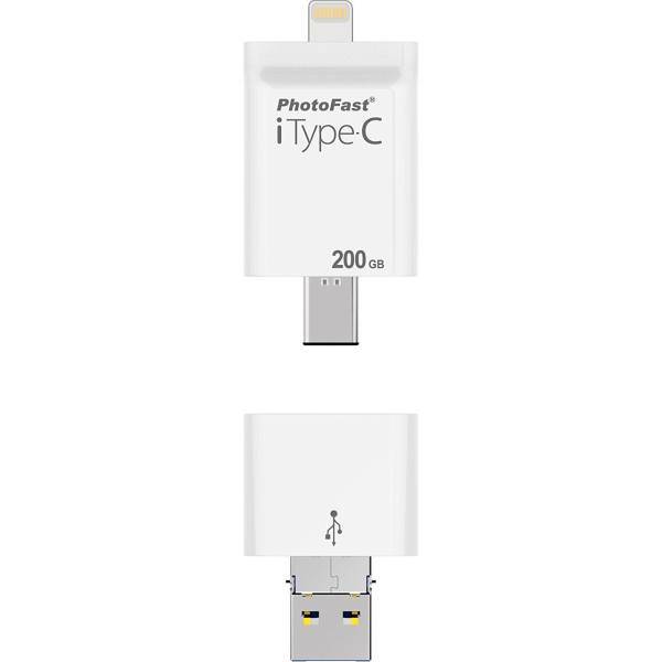 PhotoFast iType-C Flash Memory - 200GB، فلش مموری فوتوفست iType-C ظرفیت 200 گیگابایت