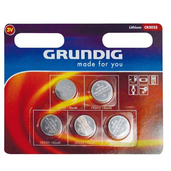 Grundig Lithium minicell CR2025، باتری سکه ای گراندیگ CR2025