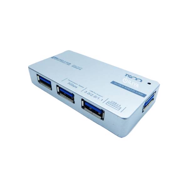 TSCO THU 1110 4 Port USB 3.0 Hub، هاب USB 3.0 چهار پورت تسکو مدل THU 1110