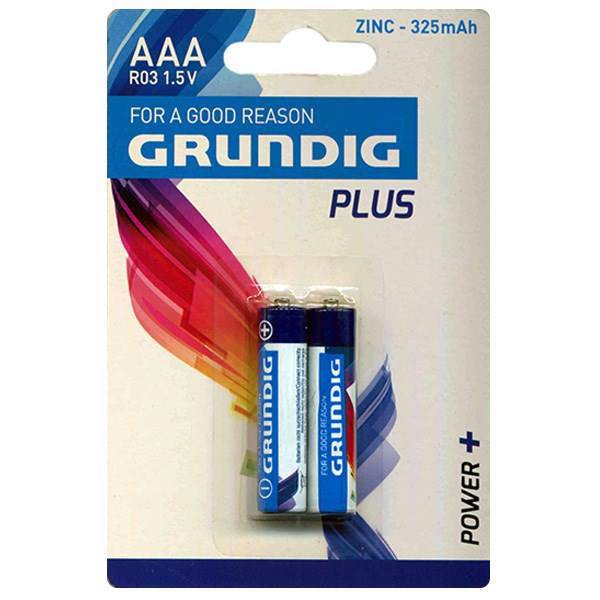Grundig Plus AAA 325mAh، باتری نیم قلمی گراندیگ Plus AAA 325mAh