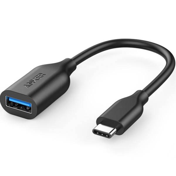 Anker A8165 PowerLine USB 3.1 To USB-C Cable 0.08m، کابل تبدیل USB 3.1 به USB-C انکر مدل A8165 PowerLine به طول 0.08 متر